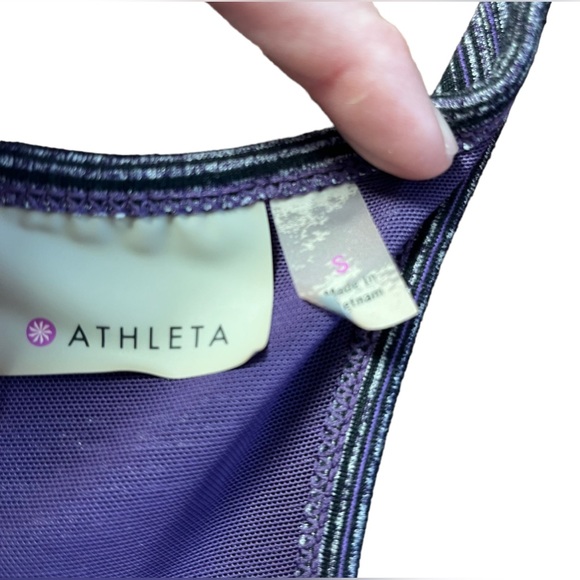 Bundle Athleta tank top purple Nordstrom tie dye shorts - Picture 3 of 4